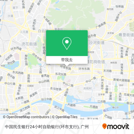中国民生银行24小时自助银行(环市支行)地图