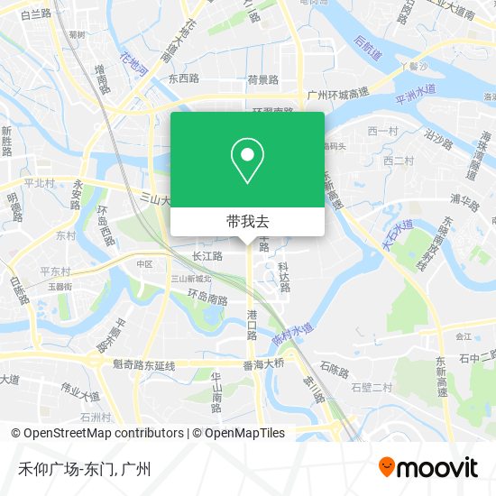 禾仰广场-东门地图