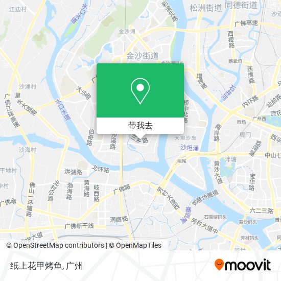 纸上花甲烤鱼地图
