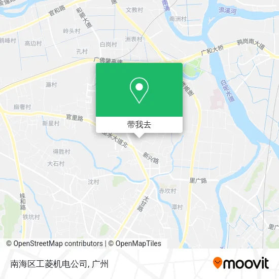 南海区工菱机电公司地图