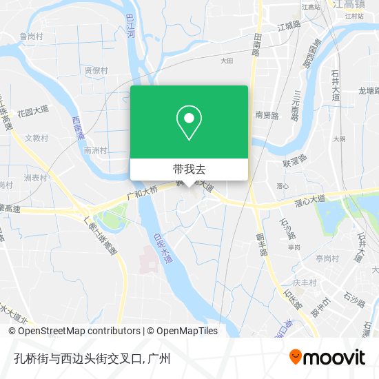 孔桥街与西边头街交叉口地图