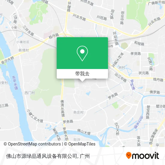 佛山市源绿品通风设备有限公司地图