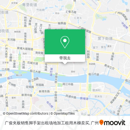 广俊夹板销售脚手架出租场地加工租用木梯卖买地图