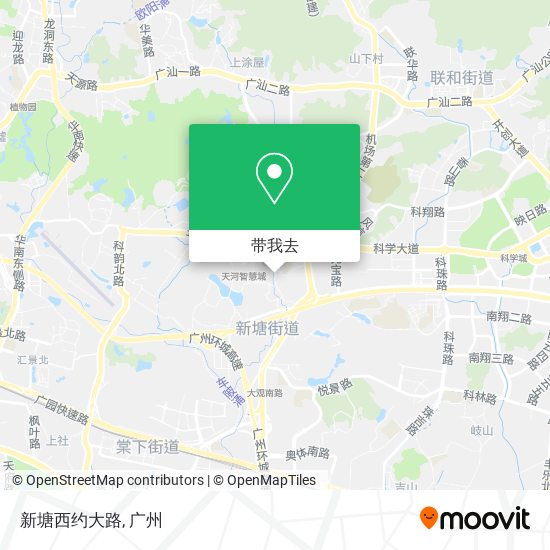 新塘西约大路地图