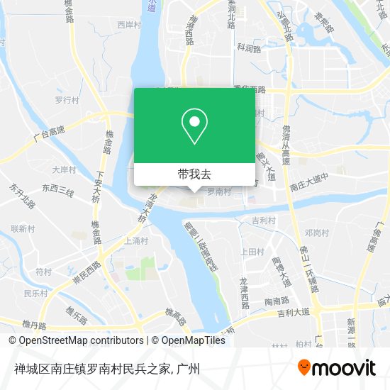 禅城区南庄镇罗南村民兵之家地图