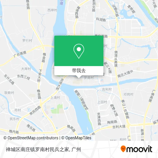 禅城区南庄镇罗南村民兵之家地图