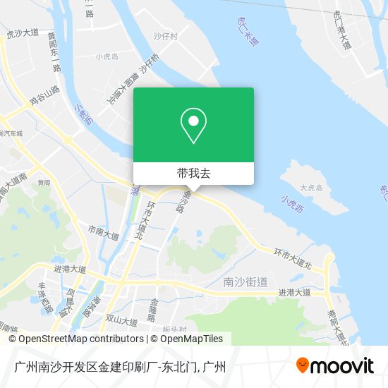 广州南沙开发区金建印刷厂-东北门地图