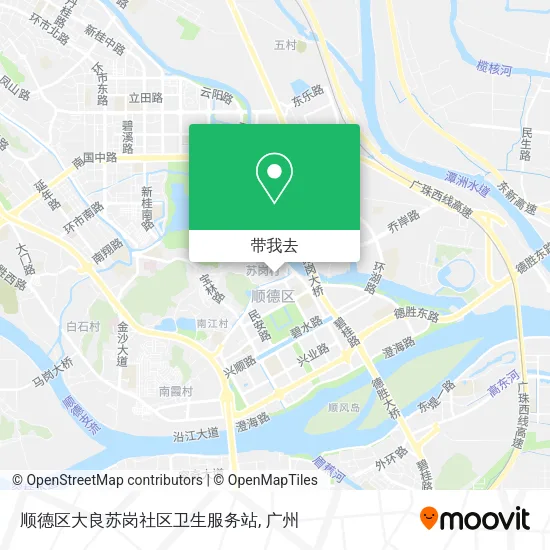 顺德区大良苏岗社区卫生服务站地图