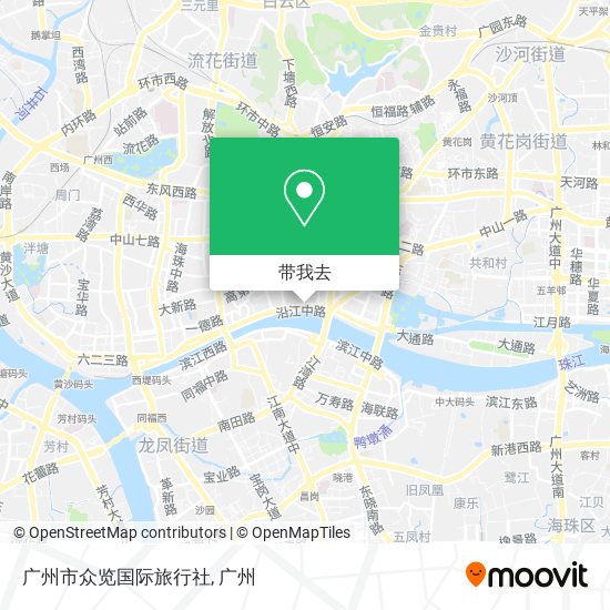 广州市众览国际旅行社地图
