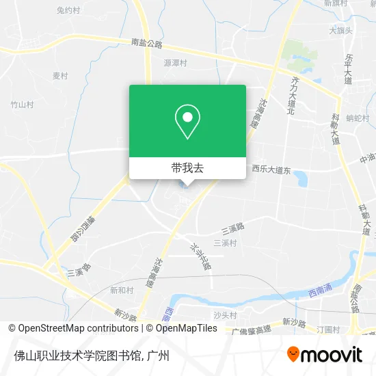 佛山职业技术学院图书馆地图