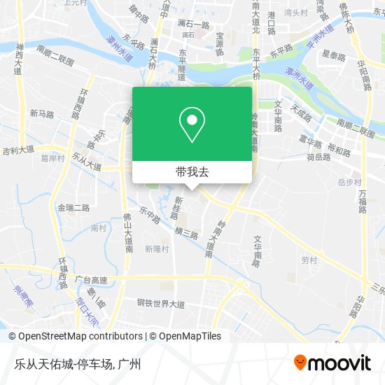 乐从天佑城-停车场地图