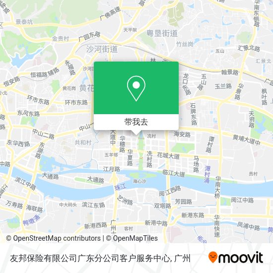 友邦保险有限公司广东分公司客户服务中心地图