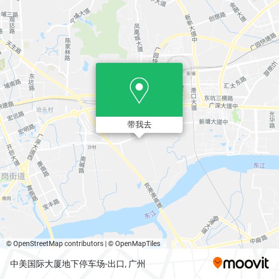 中美国际大厦地下停车场-出口地图