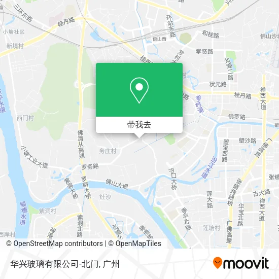 华兴玻璃有限公司-北门地图