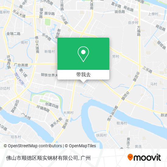 佛山市顺德区顺实钢材有限公司地图