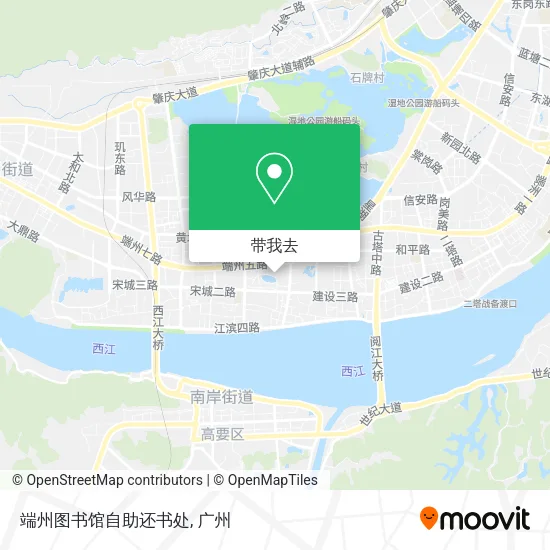 端州图书馆自助还书处地图