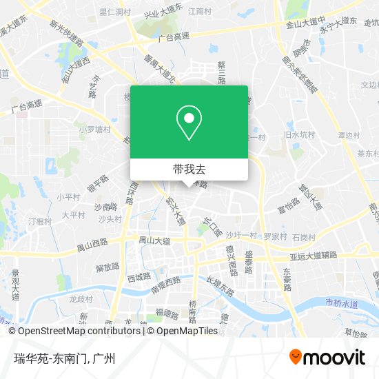 瑞华苑-东南门地图