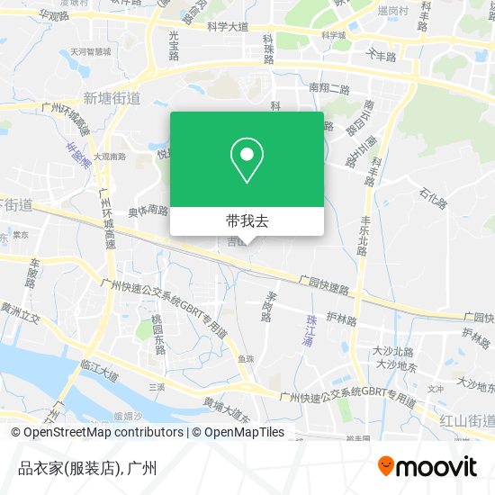 品衣家(服装店)地图