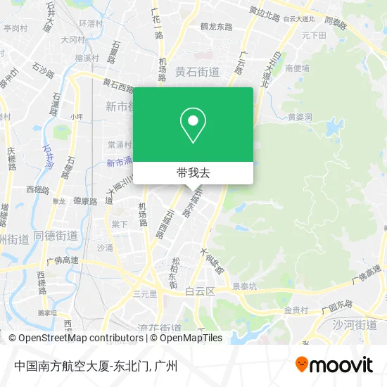 中国南方航空大厦-东北门地图