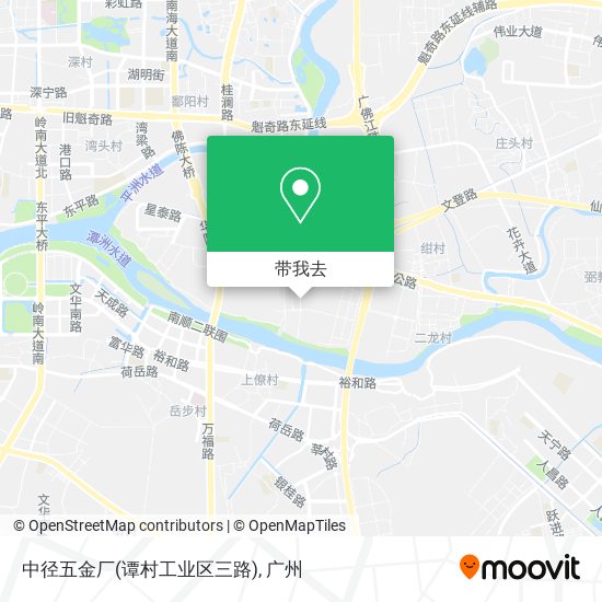 中径五金厂(谭村工业区三路)地图