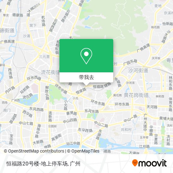 恒福路20号楼-地上停车场地图