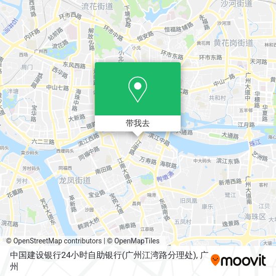 中国建设银行24小时自助银行(广州江湾路分理处)地图