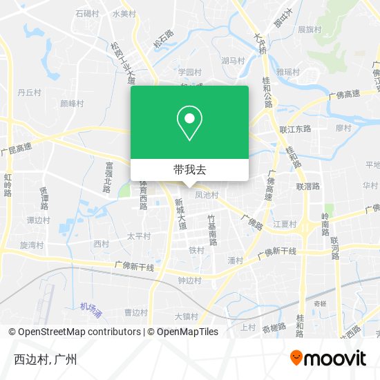 西边村地图