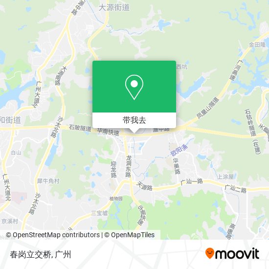 春岗立交桥地图
