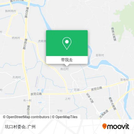坑口村委会地图