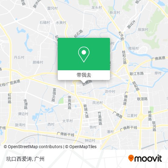 坑口西爱涛地图