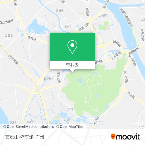 西樵山-停车场地图