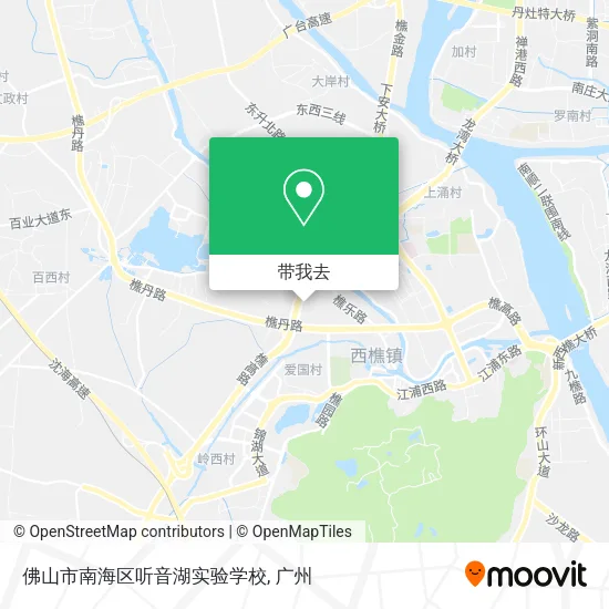 佛山市南海区听音湖实验学校地图