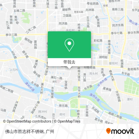 佛山市胜志祥不锈钢地图