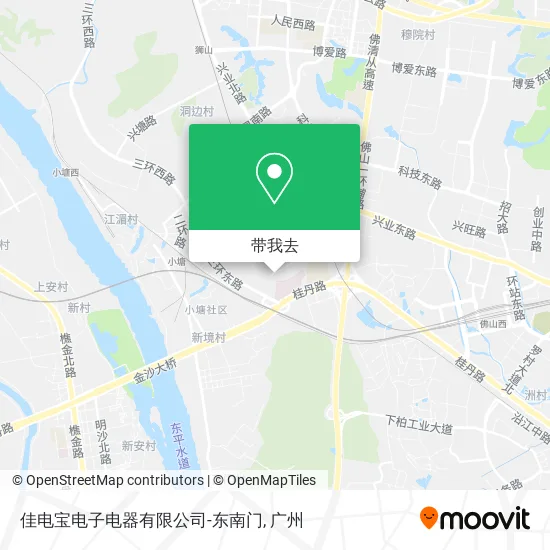 佳电宝电子电器有限公司-东南门地图