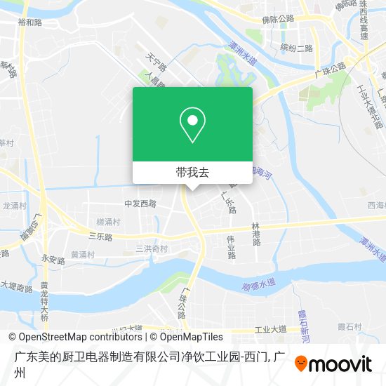 广东美的厨卫电器制造有限公司净饮工业园-西门地图