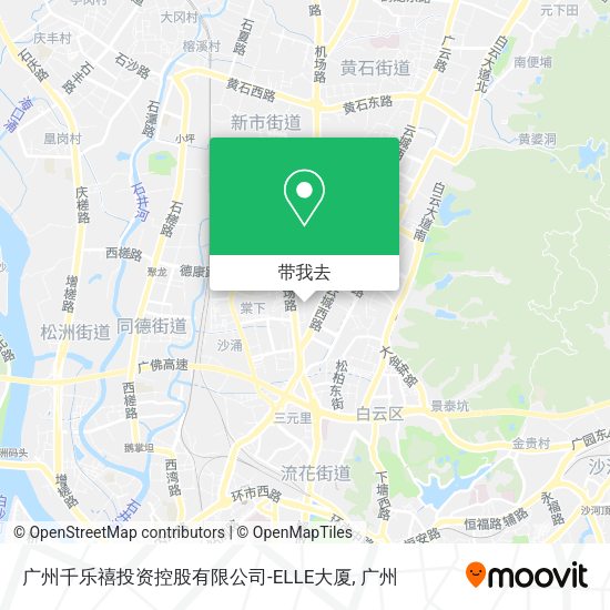 广州千乐禧投资控股有限公司-ELLE大厦地图