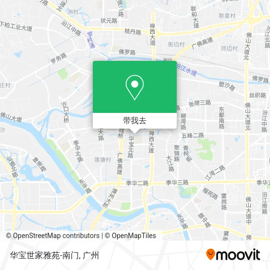 华宝世家雅苑-南门地图
