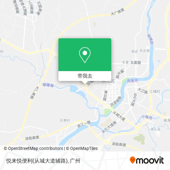 悦来悦便利(从城大道辅路)地图