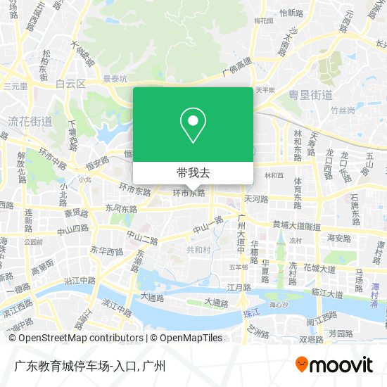广东教育城停车场-入口地图
