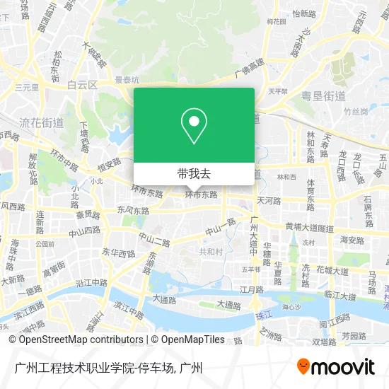 广州工程技术职业学院-停车场地图