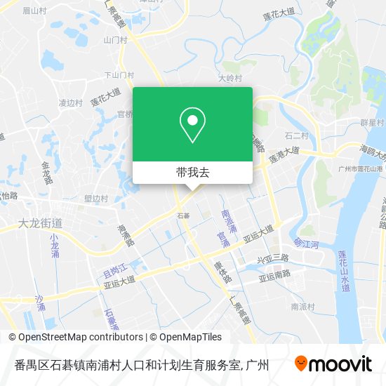 番禺区石碁镇南浦村人口和计划生育服务室地图