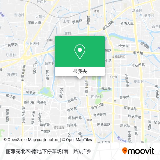 丽雅苑北区-南地下停车场(南一路)地图