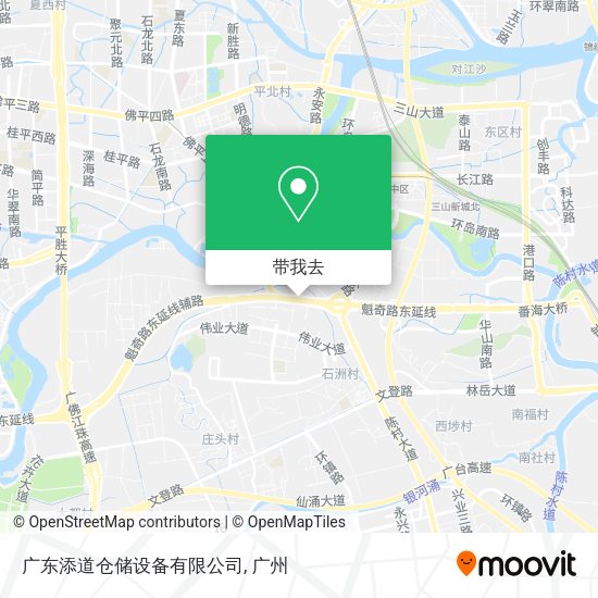 广东添道仓储设备有限公司地图