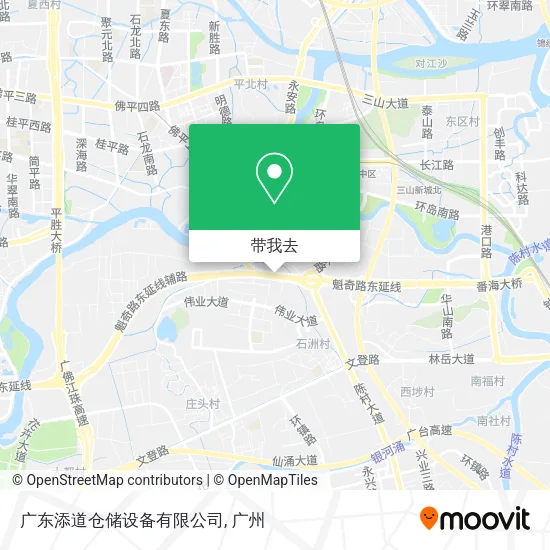 广东添道仓储设备有限公司地图