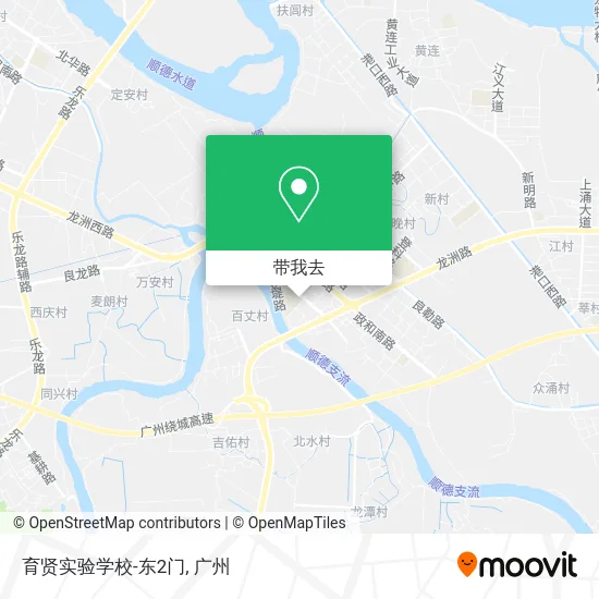 育贤实验学校-东2门地图