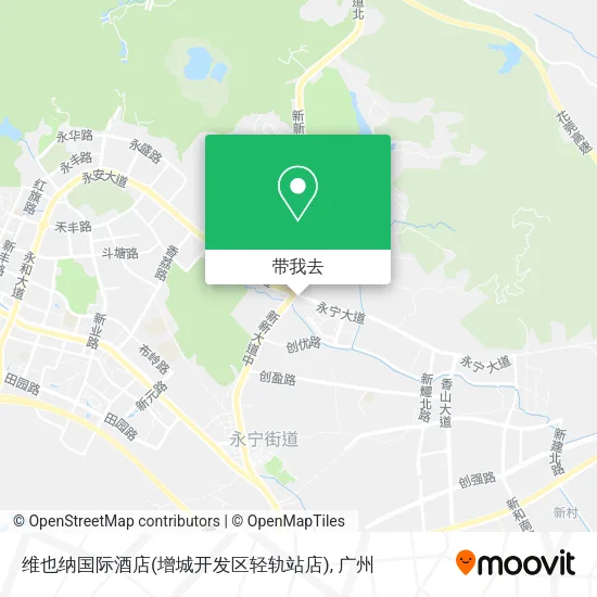 维也纳国际酒店(增城开发区轻轨站店)地图