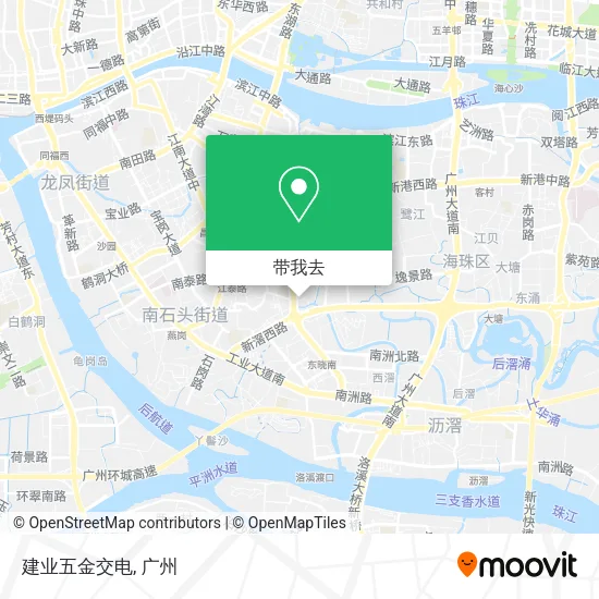 建业五金交电地图