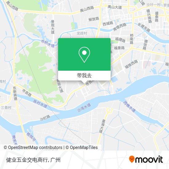 健业五金交电商行地图