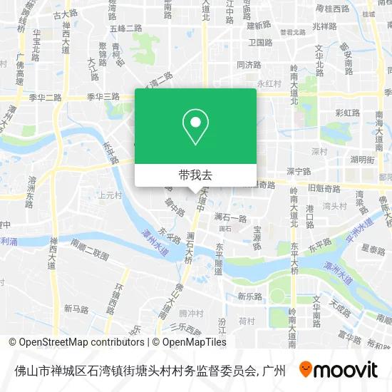 佛山市禅城区石湾镇街塘头村村务监督委员会地图