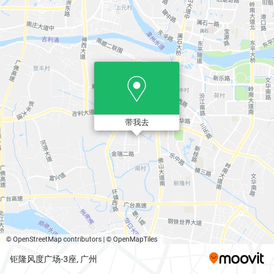 钜隆风度广场-3座地图